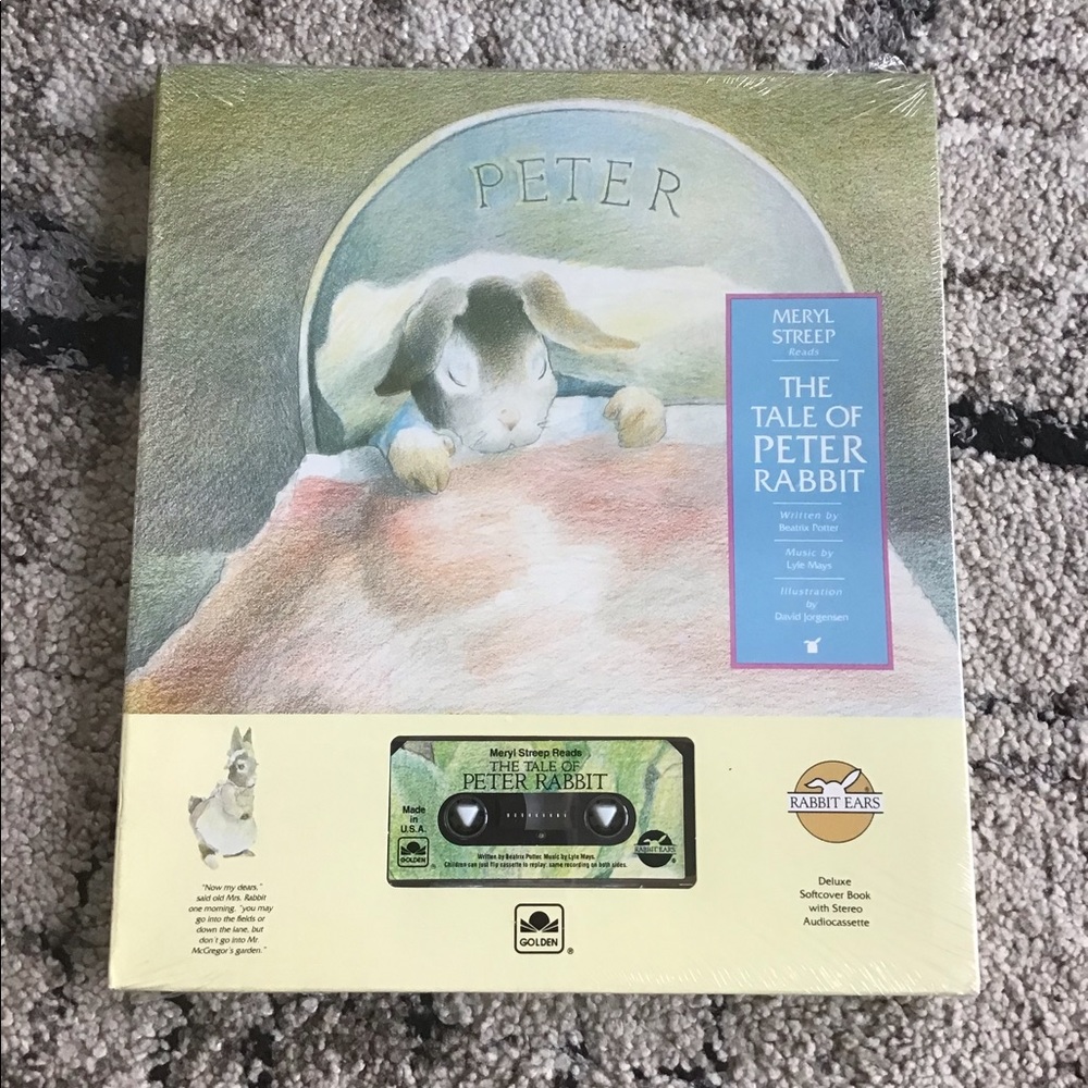NWT 1992 Meryl Streep reads the tale of Peter Rabbit